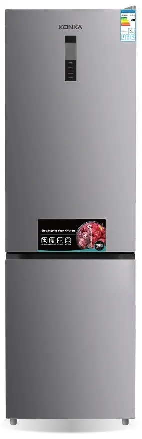 Холодильник KONKA серый двухкамерный
