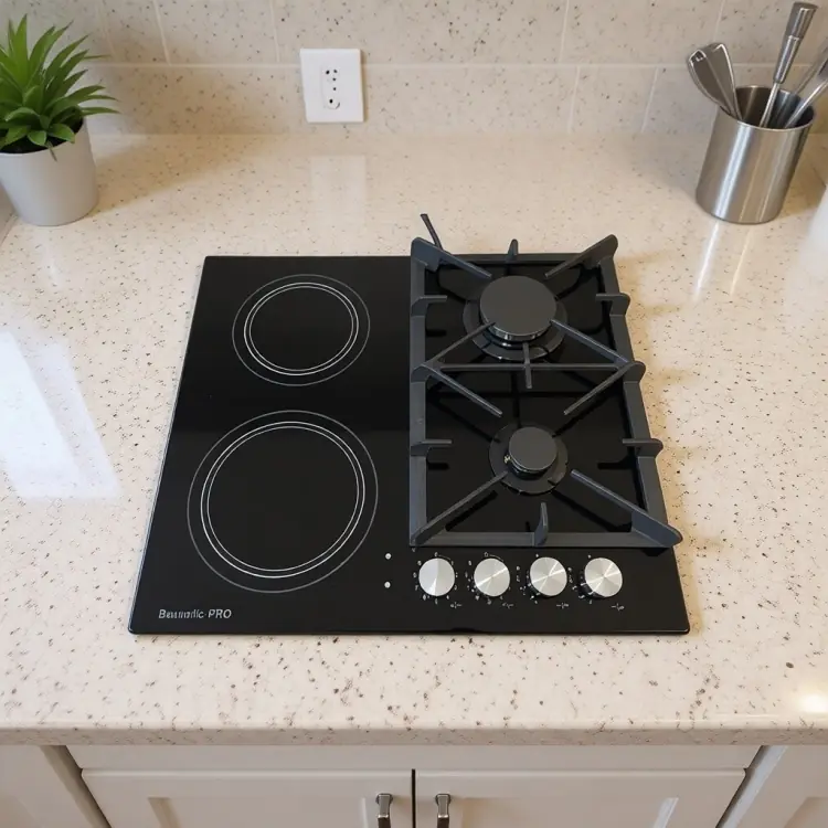 Baumatic Газовая Варочная Поверхность Черный