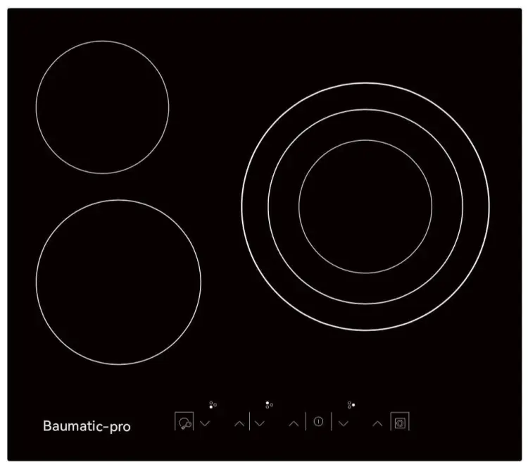 Baumatic-PRO Электрическая Варочная Поверхность Черный