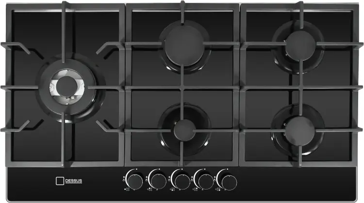 ШВарочная поверхность Dessus DCG-95002B черный