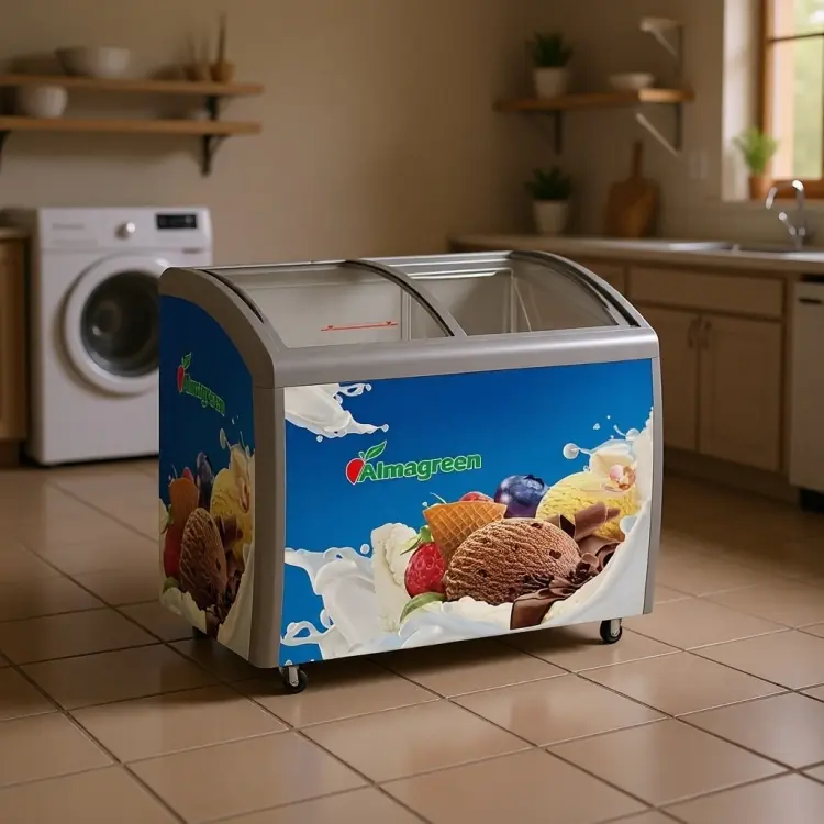 Морозильник Almagreen 280 литров синий