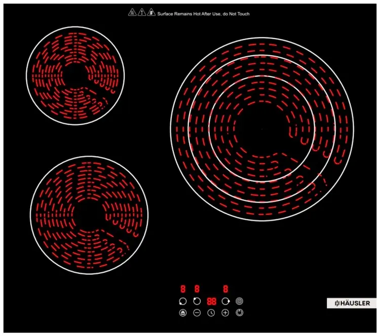 Электрическая варочная поверхность HAUSLER черный [73 000 tg]