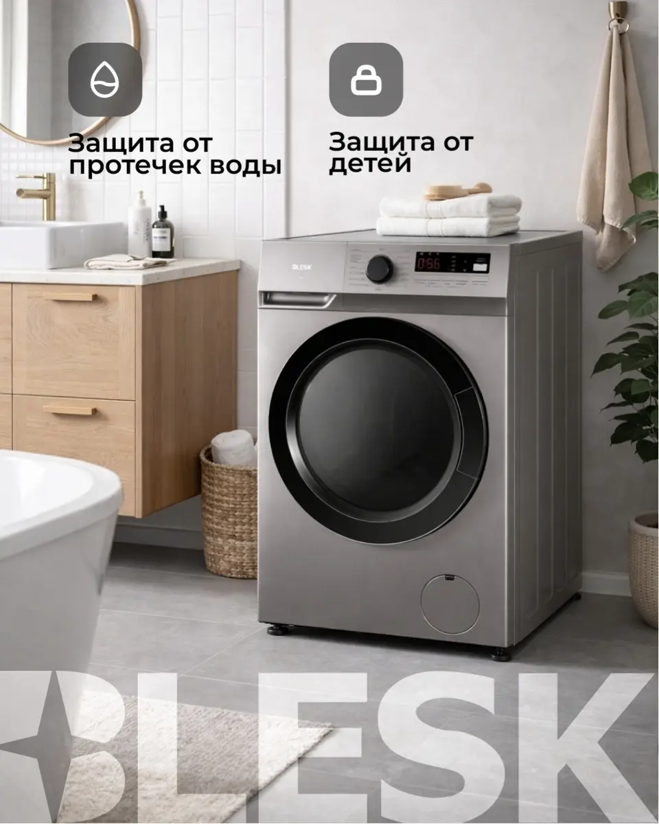 Стиральная машина Blesk BFN70-2203SSL серый